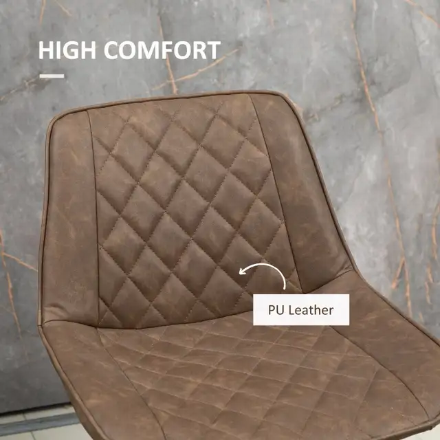 PU Leather Counter Height Bar Chair , 27.75" Bar Stools with Met in Chairs & Recliners in Markham / York Region - Image 4