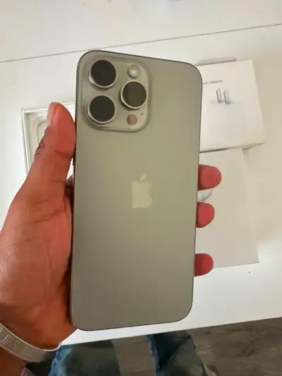 iPhone 15 Pro Max 256 Gb 84% btry+ Airpods Set & Drop Off Option, View more