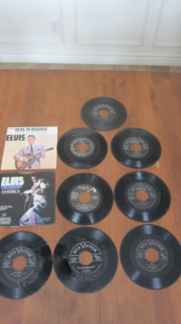 Lot de  45 tours d'époque authentique ELVIS PRESLEY 1956 -1977