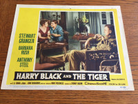 Vintage "Harry Black and The Tiger" Movie Theater Lobby Card