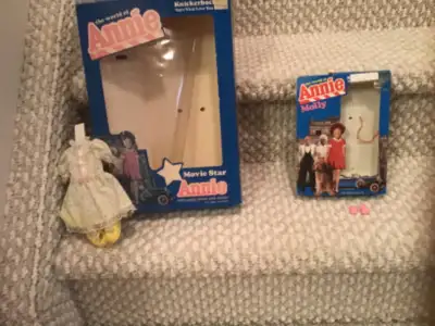 Knickerbocker Annie doll boxes and items, View more
