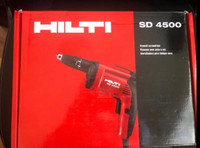 Hilti Drywall screw gun SD4500   BNIB $130 !!!!
