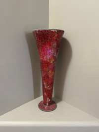 Tall Red Vase