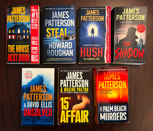James Patterson Books - Novels - 14 in Total - $2 Each in Fiction in Bedford - Image 2