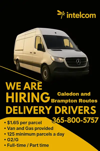 We are hiring delivery drivers, View more