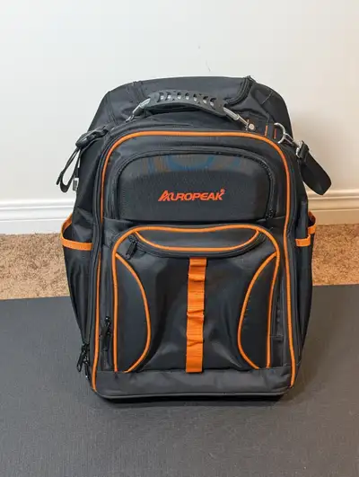 PLS READ Rolling Tool Backpack  63-Pockets, View more