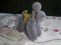 60s Steiff Poodle ♦for Bild Lilli♦ with Button&Band (W, Germany)