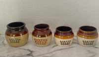 “Vintage Miniature Boston Baked Beans Ceramic Crock” $10 Each. 