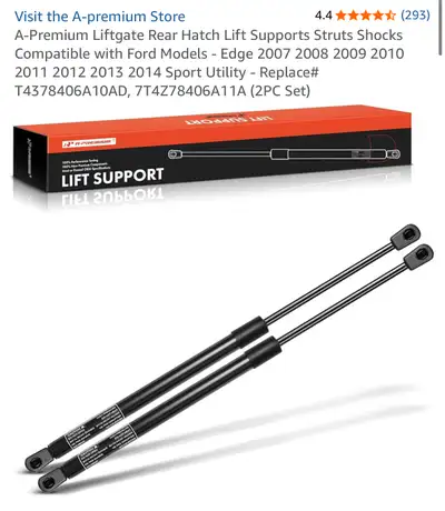 A-Premium Liftgate Rear Hatch Lift Supports Struts Shocks Compatible with Ford Models - Edge 2007 20...