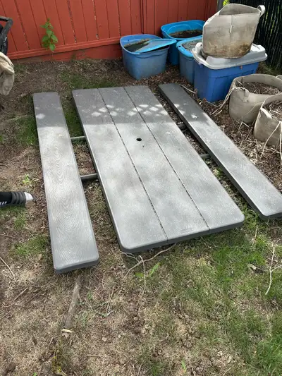 Lifetime folding picnic table, View more
