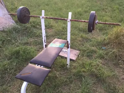 Weider 700 Weight Bench. I have LOTS of weights, View more