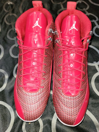 Nike Air Jordan Retro 12 XII Red White Cleats baseball football