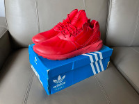 Adidas Men Tubular Runner Shoes Red Size 10 NEW