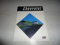 1992 Chevrolet Full Line Sales Brochure. Can Mail in Canada.