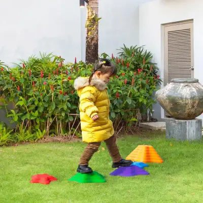 6PCs Larger Size Balance Stepping Stones for Kids with Non-slip, View more