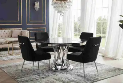 5pc round dining table for sale near me , View more