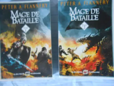 Livres Peter A. Flannery duologie Mage de Bataille tome 1 et 2 Ces livres ont été lus une seule fois...