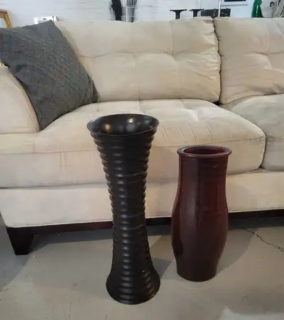 2 Tall Floor Vases, View more