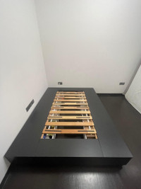 Ikea Nordli queen bed frame with storage 