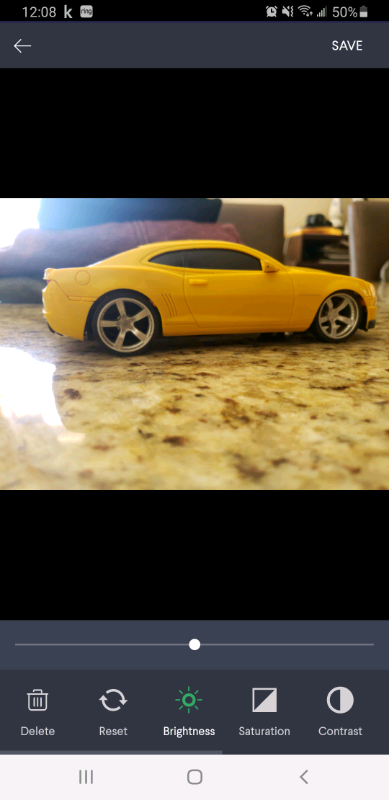 Yellow Camaro model car, View more