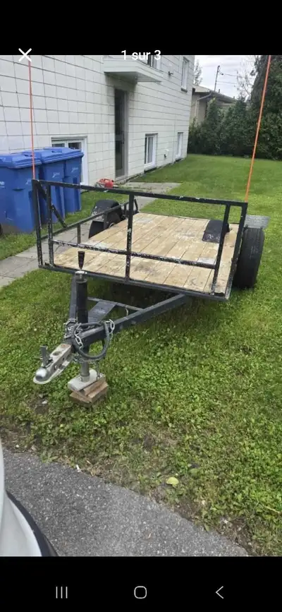 Trailer a vendre ou échanger contre plus grand Raison de la vente achat d'un côté a côté et le trail...
