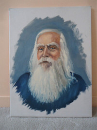 1960 Tableau Marcel Héon Peinture Huile Portrait Aubaine