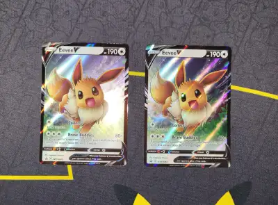 x2 Eevee V SWSH065 Promo Both Sleeved