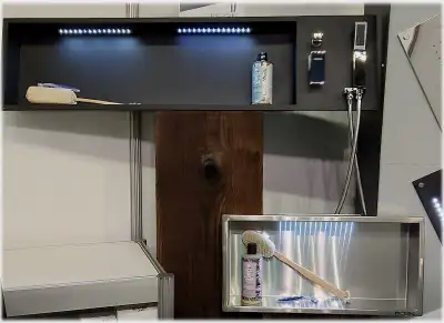 SHOWER NICHE -Made in Canada -Elegant finish -Simple and quick installation -304 16GA 3/8 wide and 1...
