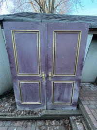 Vintage Solid Wood Double Doors