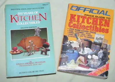 TWO INVALUABLE BOOKS ON KITCHEN COLLECTIBLES, View more