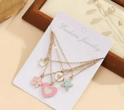 5 Piece pendant necklaces, View more