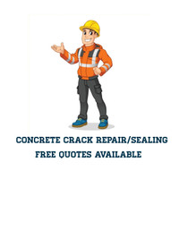 Concrete crack repair/sealing