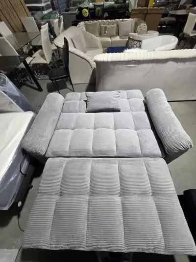 Grey Corduroy Sofa Bed, View more