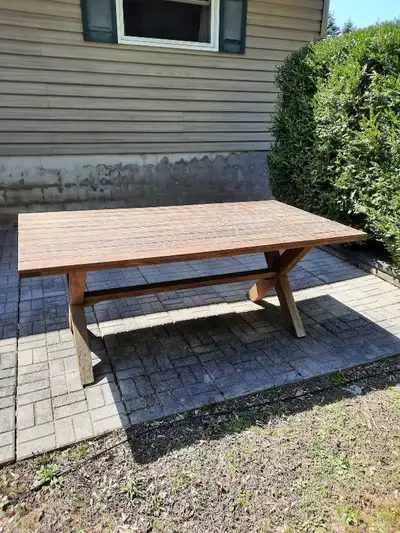 Teak dining table, View more