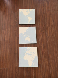 Map of the world wall decor