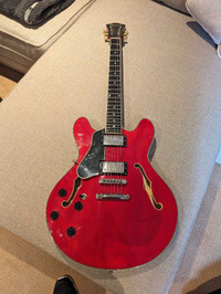 Left handed Eastman T386 semi-hollow body