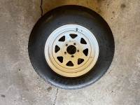 As New! Trailer tire and rim ST205-75R 15”