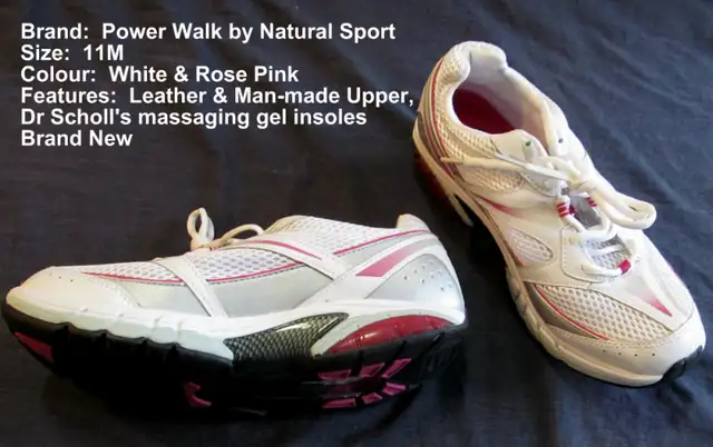 Women's training shoes, Runners size 11, NEW, pink accents in Women's - Shoes in Markham / York Region - Image 2