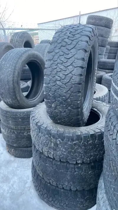Set of 4 winter tires: BF Goodrich All-TERRAINE LT 275/65 R18 T/A KO2 123/120R LOAD RANGE E 10.P.R S...