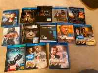 Blu ray dvd movies $2 each disc