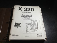 Bobcat X320 Mini Excavator Service Manuals Kubota D-722-E Diesel