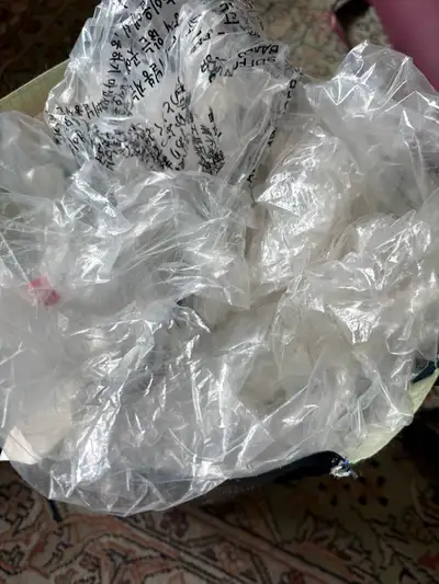 Clear plastic bags, View more