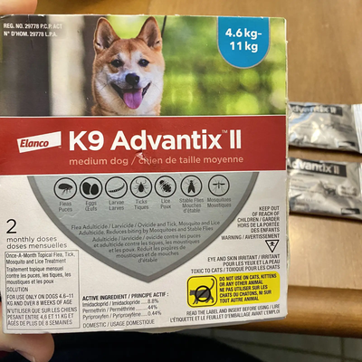 K9 Advantix II Topical Medium Dog Flea & Tick Treatment, View more