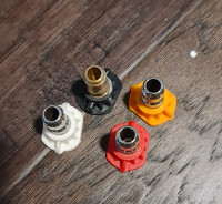 Used 4 pcs Pressure Washer Spray Nozzles