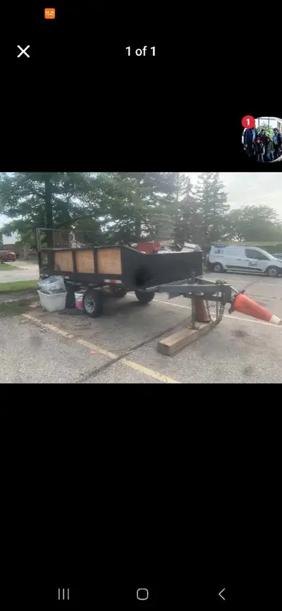 This is a used utility trailer, perfect for hauling. Please note that it's in used condition, ready...