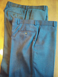 Pantalon Bleu Laine 32 Wool Trouser