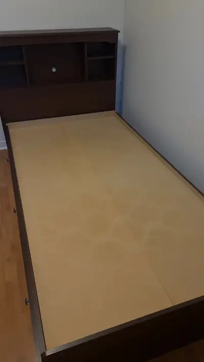 Ensemble chambre à coucher–Lit simple avec rangement + commode +, View more