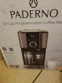 New Paderno programmable coffe maker