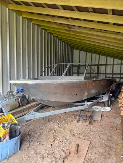 Brand new hull and trailer 20’ hull, drop bow 25000obo Call or text 250615-6048