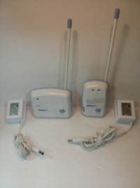 Blue & White Safety 1st Crystal Clear Nursery Baby Monitor Teste
